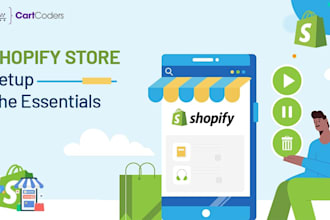create a stunning shopify website or shopify store