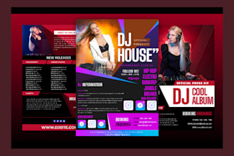 design media kit epk, one sheet with clickable links for music indie artists