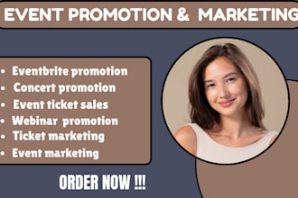assist you in promoting and marketing your event, eventbrite promotion