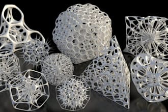 edit, repair, custom stl files, lattice model, lattice character, 3d animalmodel