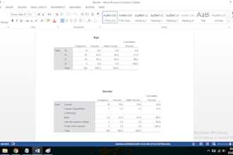 convert your spss data analysis default output in apa style