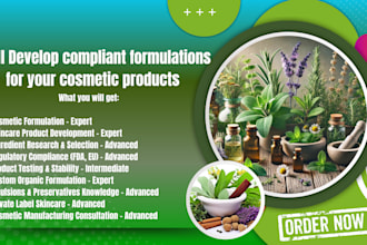 develop compliant formulations for your cosmetic products
