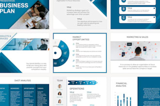 create powerpoint presentation, business deck, keynote or canva presentation