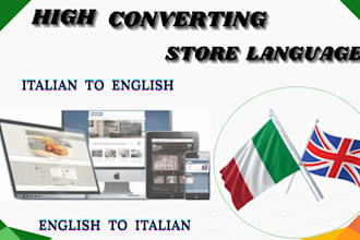 do high converting italian translation italian to english and english to italian