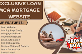 design credit repair website, loan, tax service website, mortgage loan website