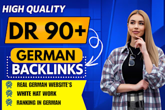 provide dr 90 dofollow  german guest post backlinks
