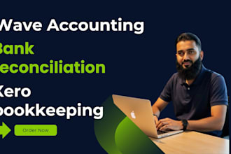 do xero bookkeeping, wave accounting, reconciliation, setup clean up or catch up