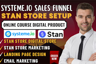design systeme io sales funnel funnelish landing page advertorial and sales page