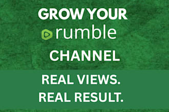 organic rumble video promotion, rumble promotion, rumble channel monetization