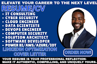 write data scientist resume, software engineer, devop, IT, cybersecurity, uk cv