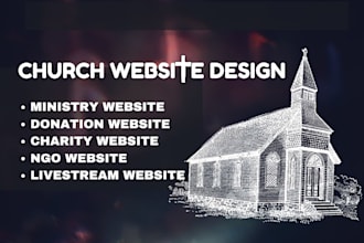 design professional church website with event, sermons and donations