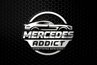 design a bold racing car or automotive logo