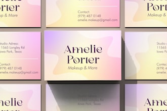 design minimalistic and trendy business cards