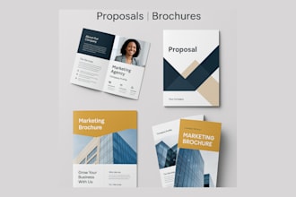 design business profiles brochures report proposals flyers for german business