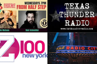 give your song unique promotion on newyork  and texas radio stations