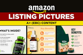 create amazon listing pictures, amazon images, and product infographics
