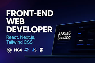 build a futuristic saas landing page with nextjs