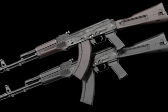 design realistic grenade weapon for game, 3d gun asset, props3d, 3d sword render