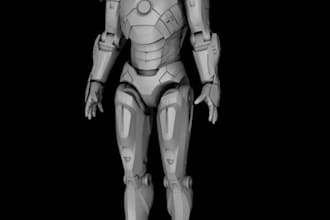 design articulated3d figure,robotic model,bjd,cut and key model,stl,3mf,3d print