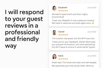 respond to your guest reviews