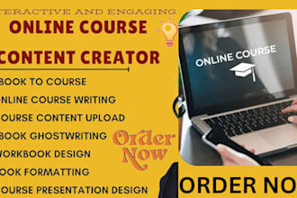 do online course content, teachable course creation, video course, ebook writing