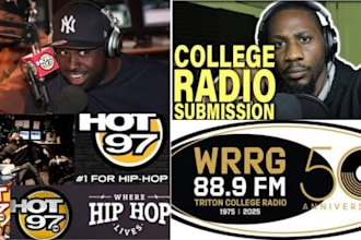promote your song organically on college , klove and kissfm radio stations