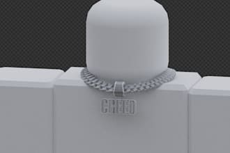 create 3d ugc roblox model, roblox hair, chain, hat, backpacks, clothes, items