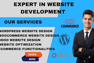 build develop rebuild woocommerce website design wordpress website design odoo