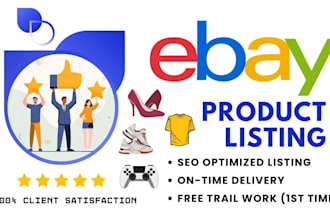 do ebay listing, cross listing, ebay product listing