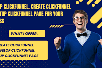 develop clickfunnel, create clickfunnel and setup clickfunnel page
