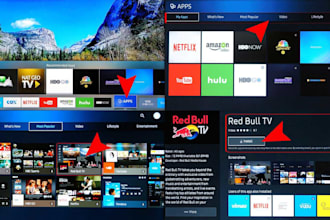 develop your roku channel, roku tv, fire tv and all smart tv platform apps