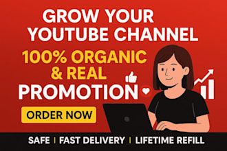 grow your youtube channel organically with real audience