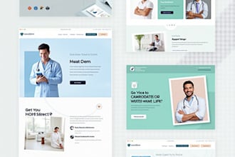 design medical, healthcare, home care website, dental website
