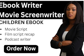 edit children ebook movie script writer film screenwriting film recap podcast