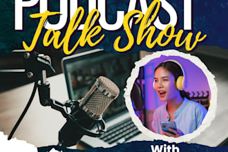 design a professional podcast cover art