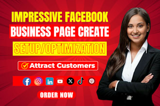create and optimize facebook business page instagram page