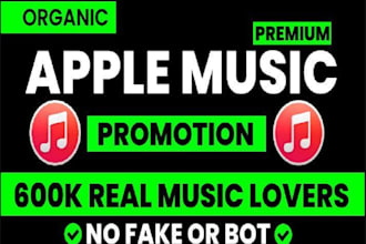 do organic viral apple music promotion to active music lovers