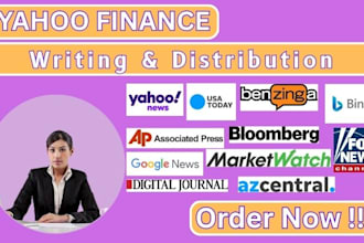 do press release writing press release distribution to yahoo finance