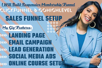 be click funnel, kartra, gohighlevel, kajabi sales funnel to generate lead