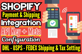 do meta integration API key google shopify manual payment dhl usps shipping