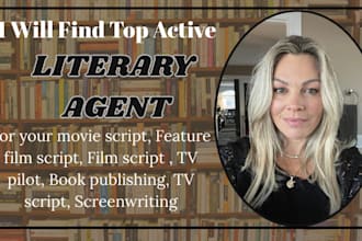 find active literary agent write movie script fiction children book query letter