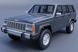 render jeep 3d modeling,gta v,3d truck body kit,bumper,lego moc, car animation