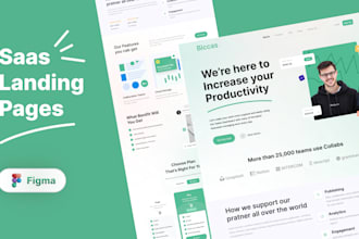 do clean professional web landing page UI UX design figma