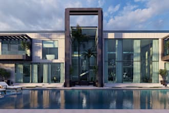 render 3d house exterior and interior design,villa visualization,3dsmax cozy,mep