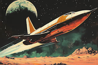 draw high quality spaceship concept