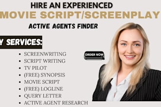 find active agents for movie script screenplay tv series film script synopsis
