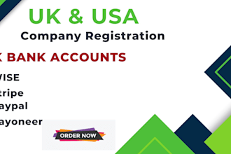do uk ltd company registration with setup uk bank accounts wise, stripe, paypal