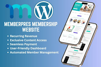 build memberpres wordpress membership website, subscription site in memberpress