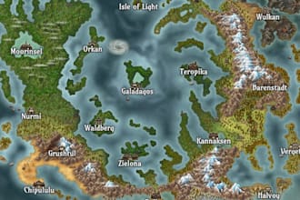 world map design fantasy map worldbuilding ttrpg inkarnate game map illustration