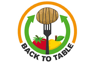 design innovative natural food waste logo